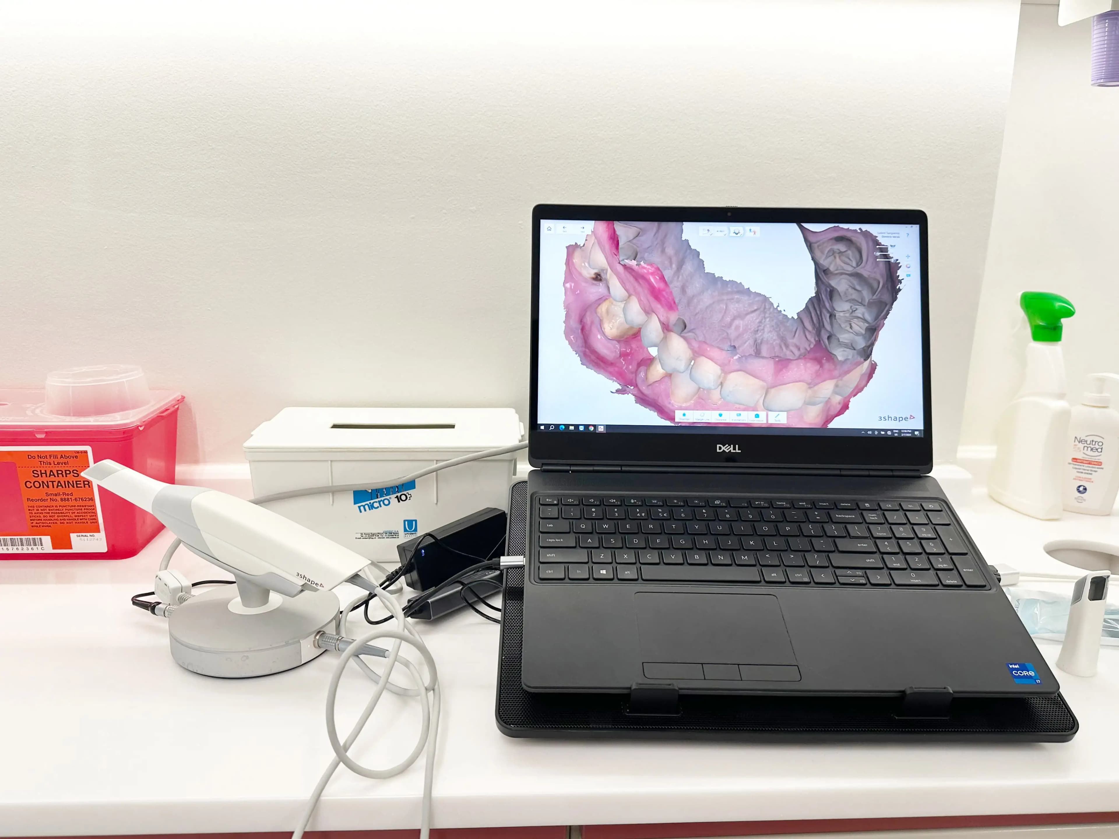 Modern dental clinic reception